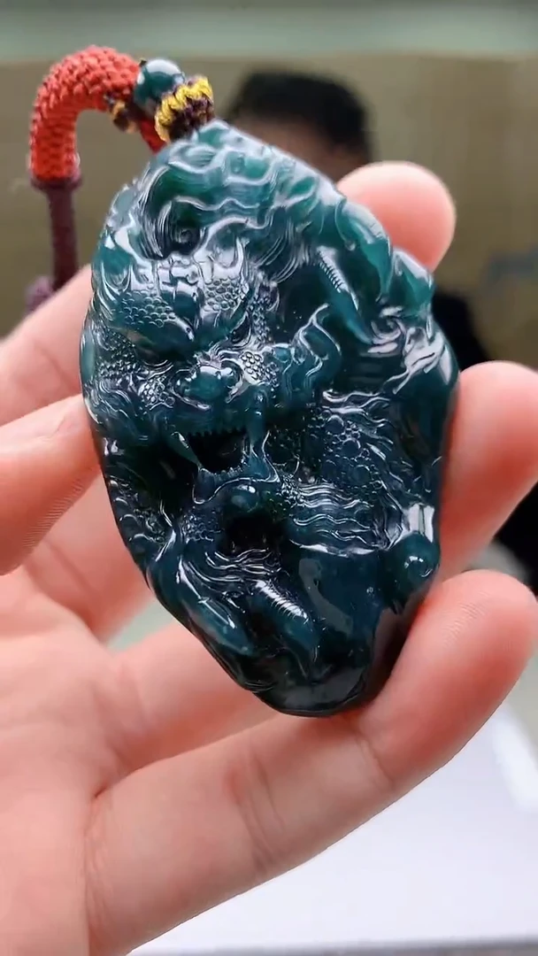 【闪购商品】定制翡翠未镶嵌4969bb-毛货挂件75