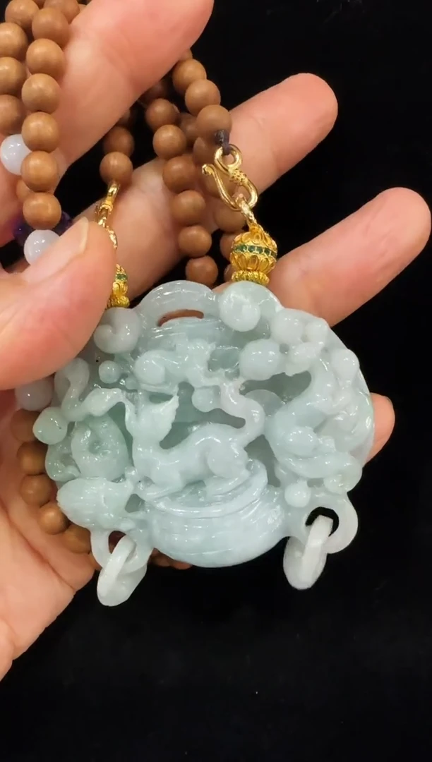 颈饰未镶嵌翡翠国风