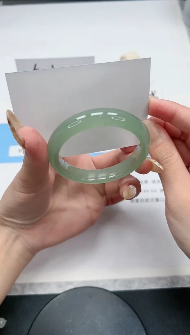 【闪购商品】石英质玉手镯未镶嵌331/东陵52.4