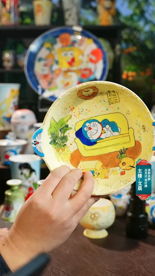 景德镇高温釉下彩纯手工手绘