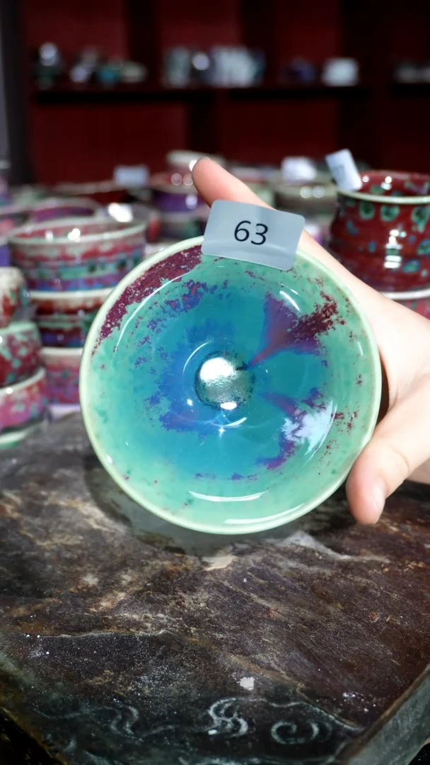 摆件精品窑变钧瓷茶器