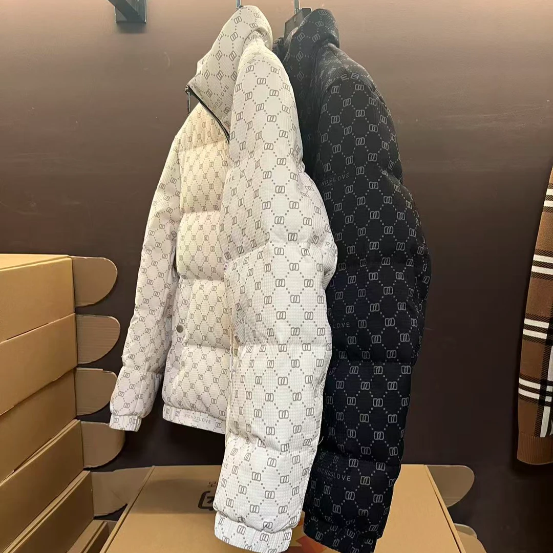 L79【25814】高奢男款立领90白鸭绒羽绒服2025冬季新款时尚保暖外套