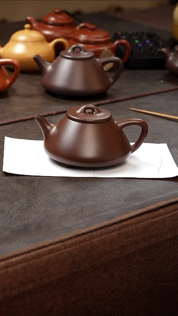 茶壶紫砂壶·28老紫泥子冶220cc