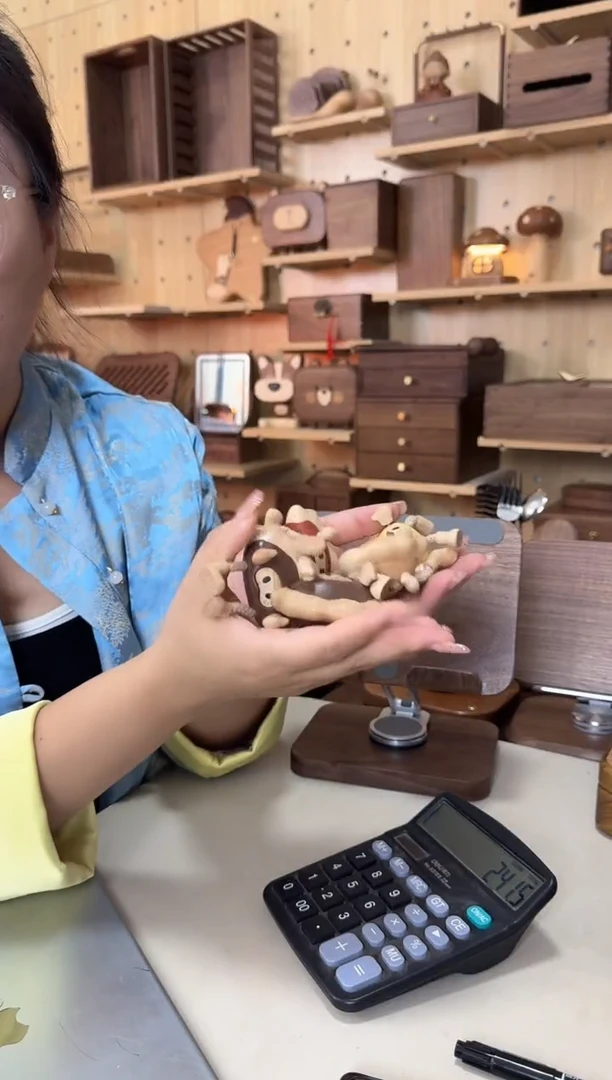 木敏7个一套饺子人摆件