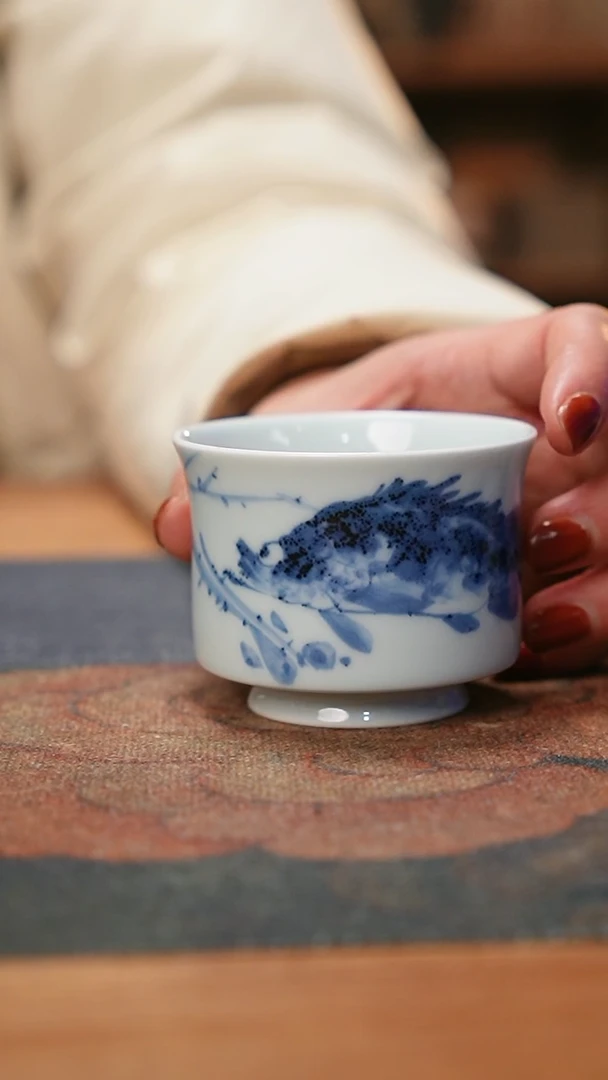 【闪购商品】康亭守艺有余系列：鳜鱼贵在坚持竹节杯