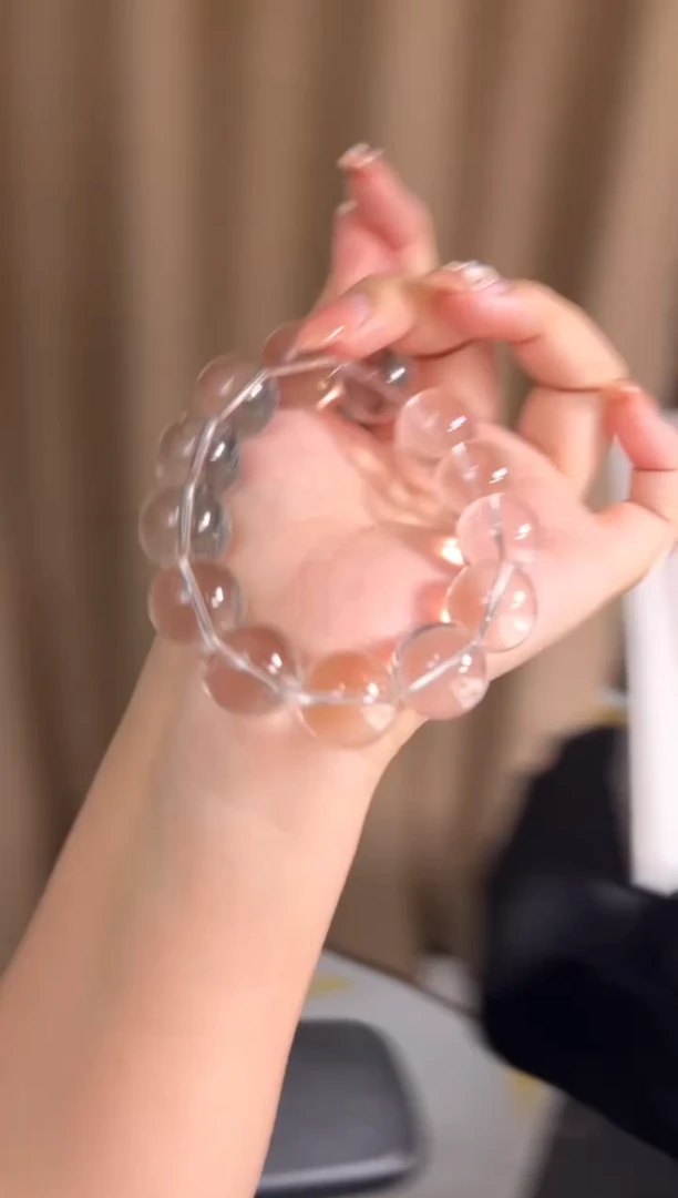 未镶嵌手链水晶天然巴西白水晶18mm手串