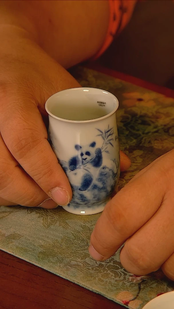 杯手工手绘杯杯很美丽