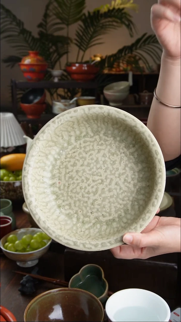 碗景德镇手工高温餐具琥珀优雅盘