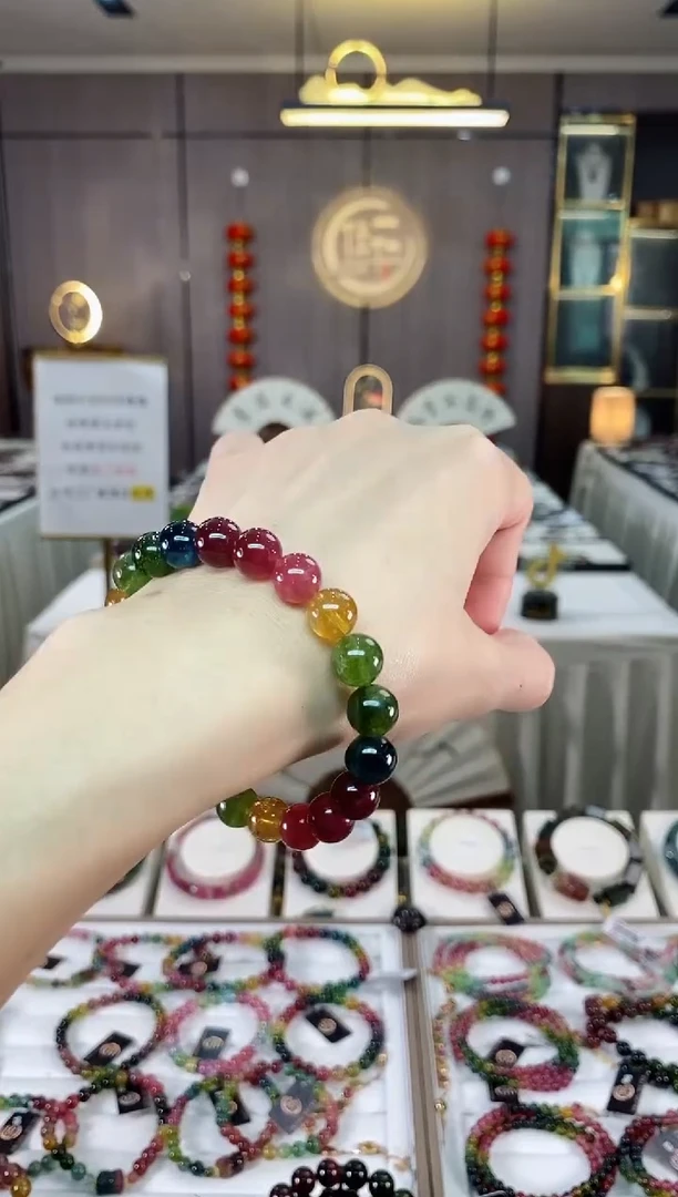 【闪购商品】碧玺单圈手串9mm+未镶嵌（多样性发一条）hon