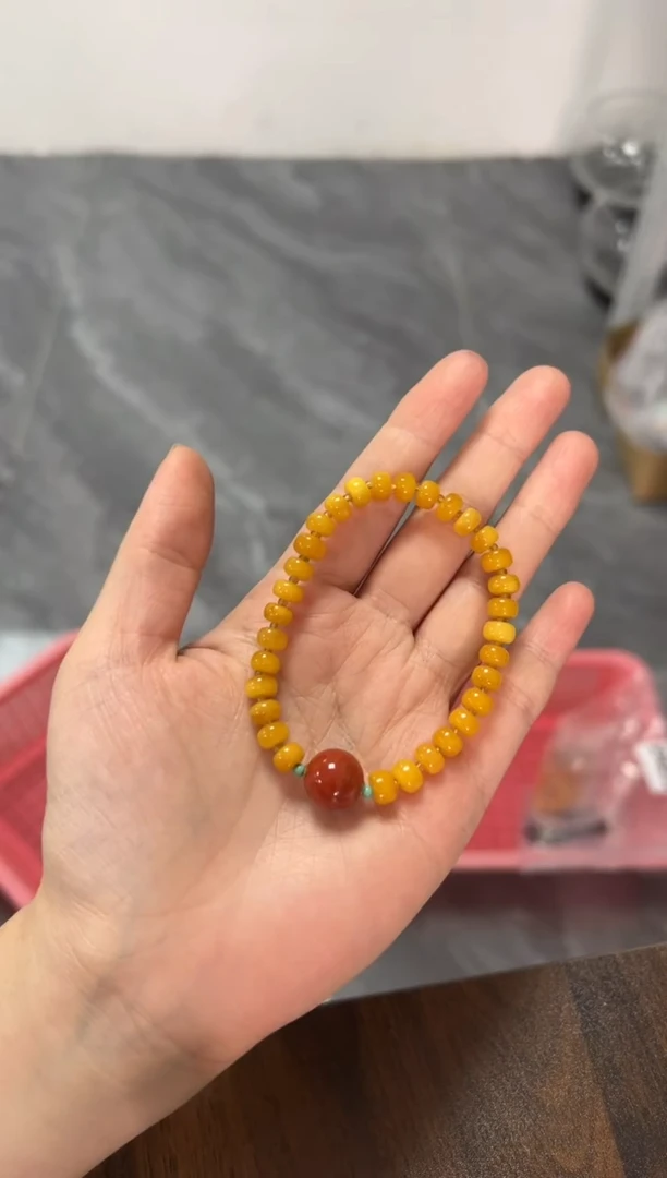 未镶嵌项链蜜蜡蜜蜡手串[多样发其一]