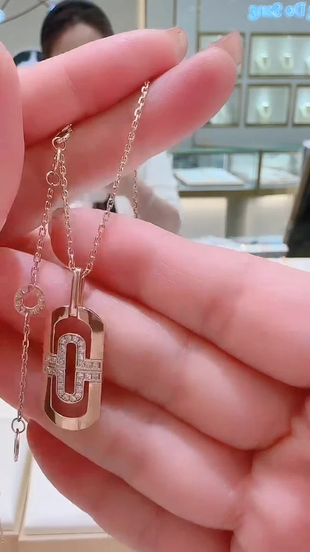 【闪购商品】钻石套链18K金镶嵌18K金套链