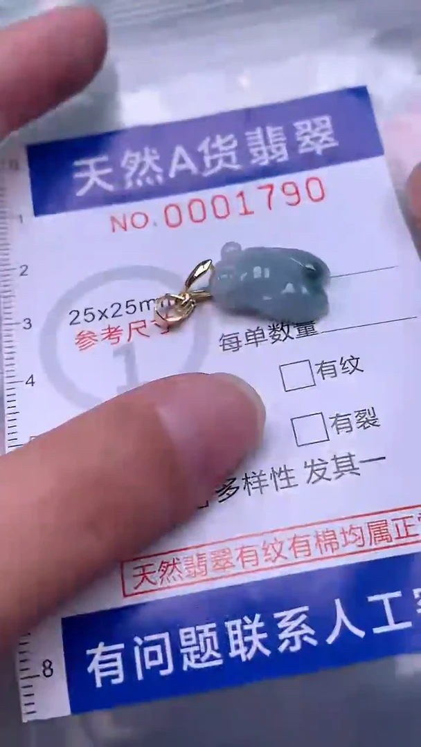 翡翠未镶嵌吊坠(不含链)1