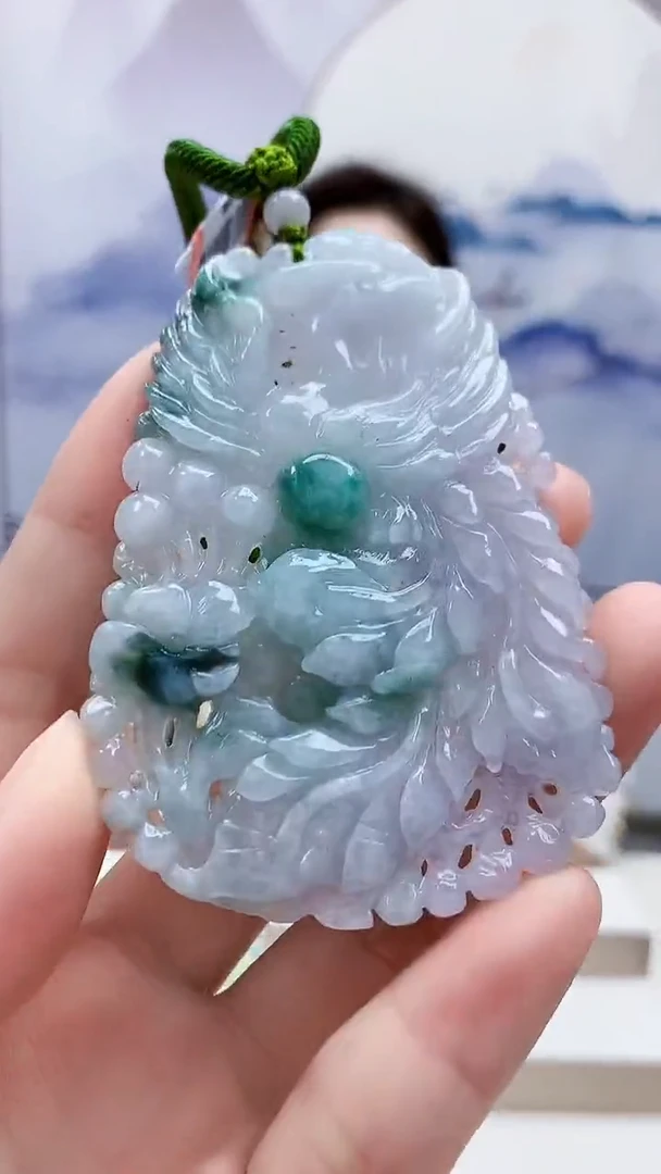 未镶嵌定制翡翠4829ry-毛货挂件60