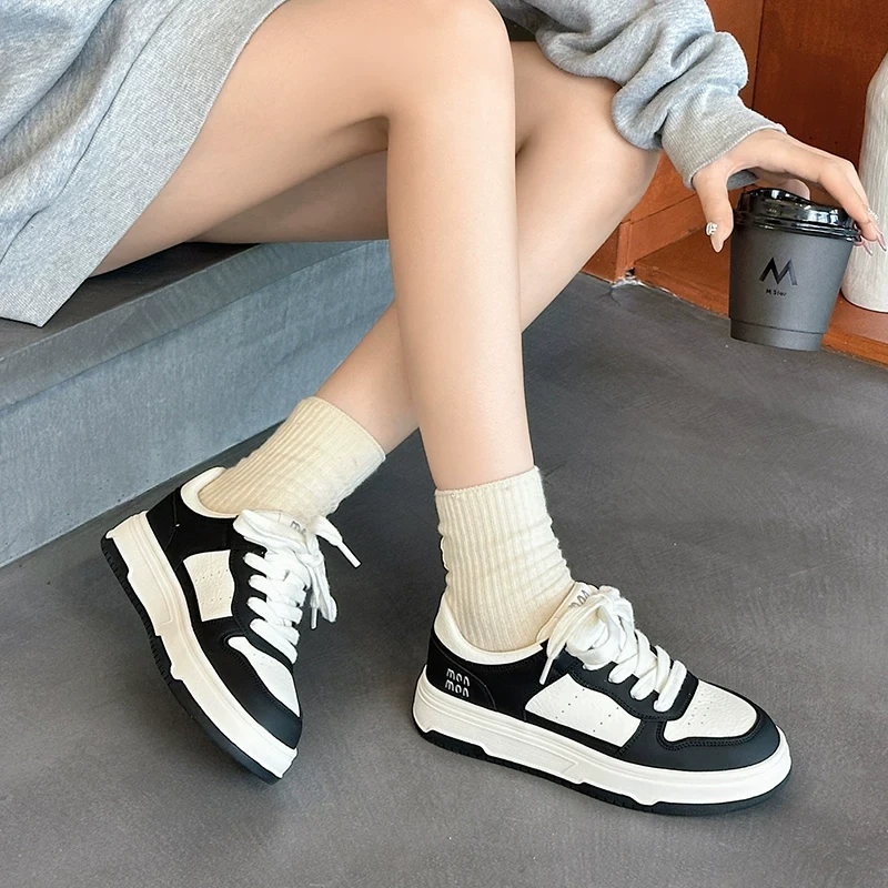 秋冬新款增高百搭厚底系带时尚休闲加绒运动板鞋G29-1(加绒)