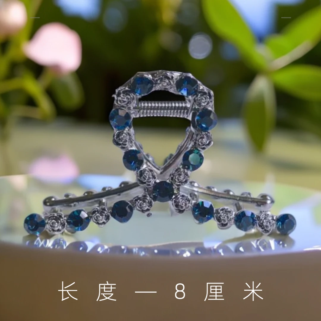 泛思新款黑色金属抓夹中号后脑勺鲨鱼夹发夹子发卡女简约气质发夹