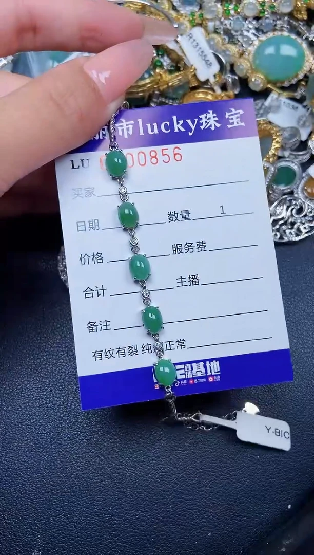 【闪购商品】翡翠颈饰银S925镶嵌0856