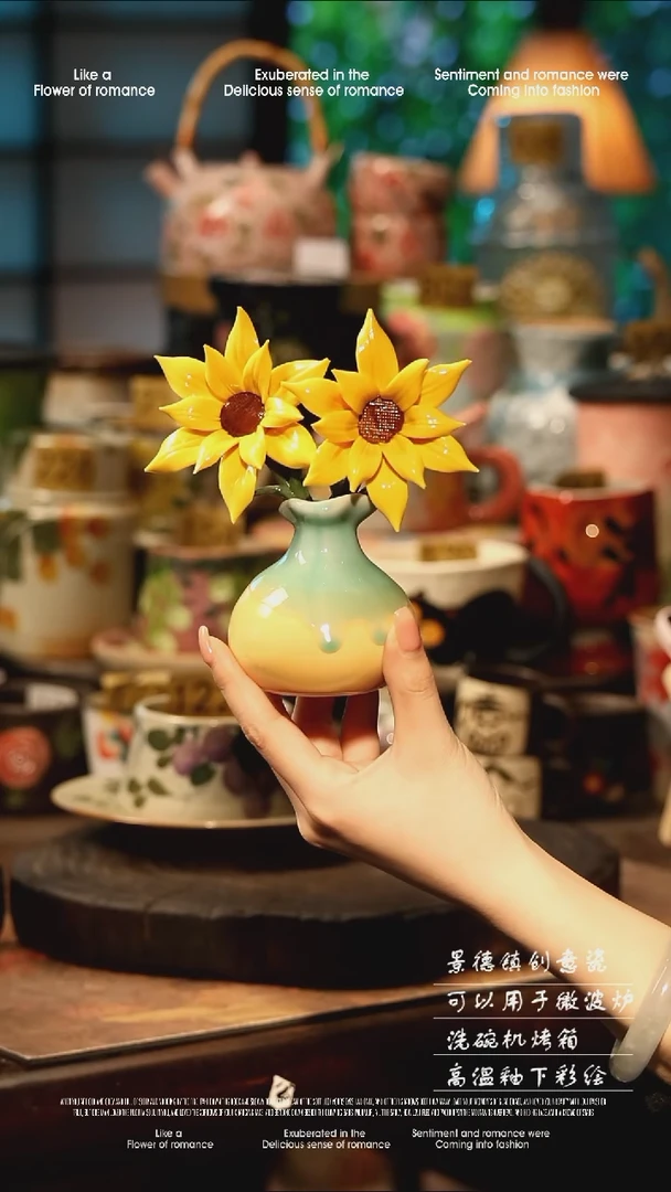 陶瓷景德镇高温釉下彩手工手绘款式