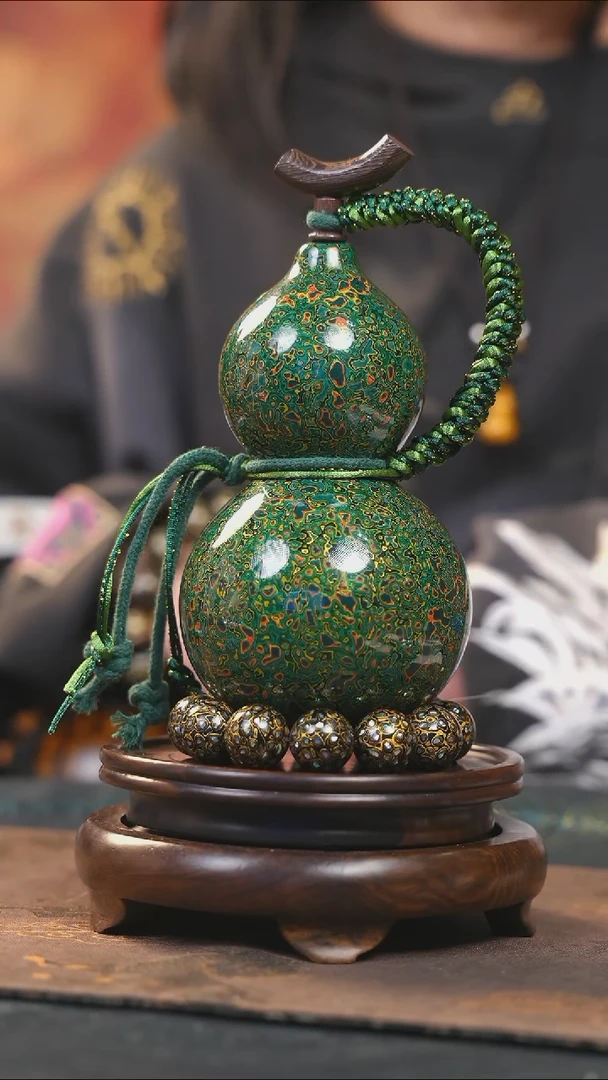 【闪购商品】YQ198漆艺酒葫芦不包手串及旋转底座