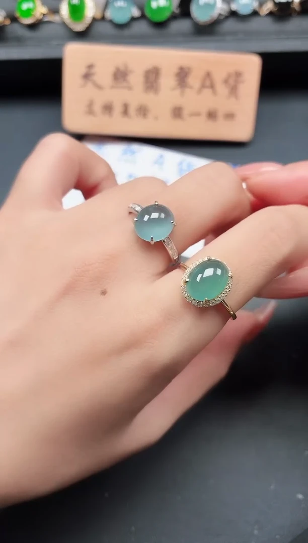 银S925镶嵌戒指翡翠1111