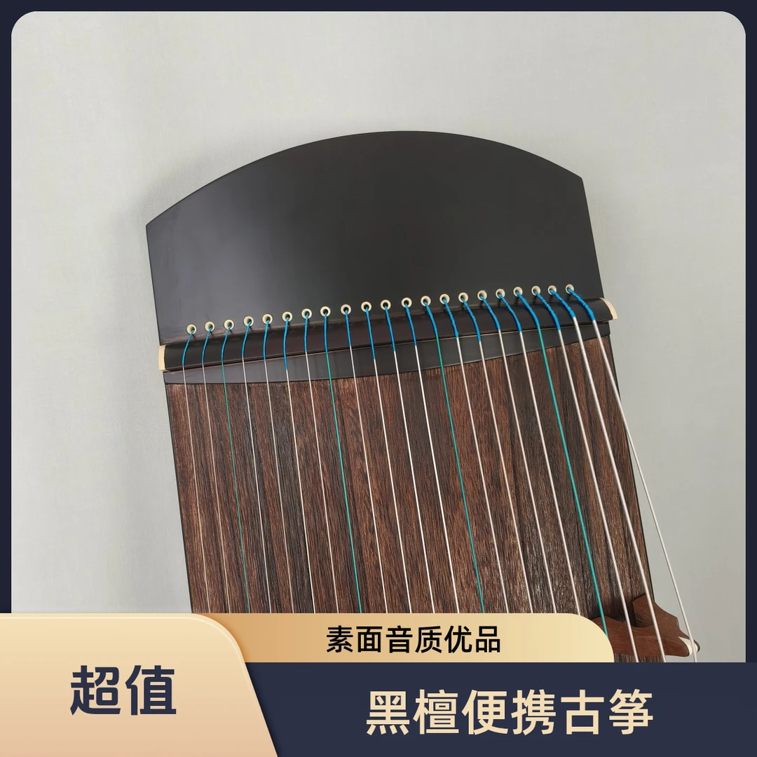 黑檀素面便携1.25小古筝音质优品适合新手初学演奏