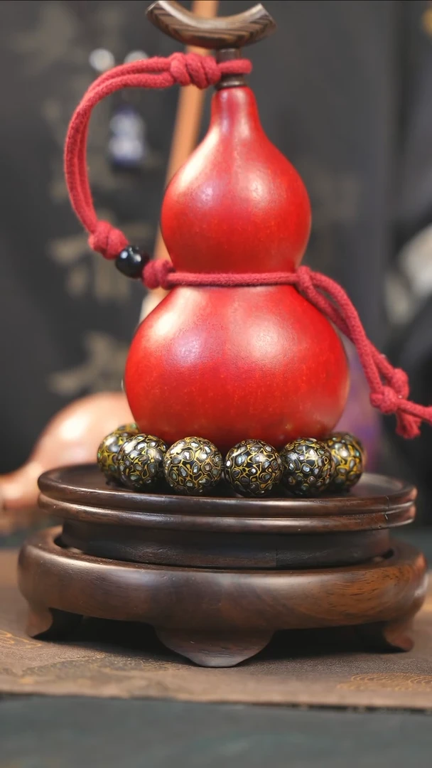 【闪购商品】YL165大漆酒葫芦不包手串及旋转底座