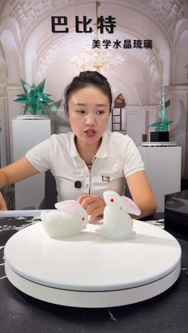 茶宠巴比特美学 一组玉兔