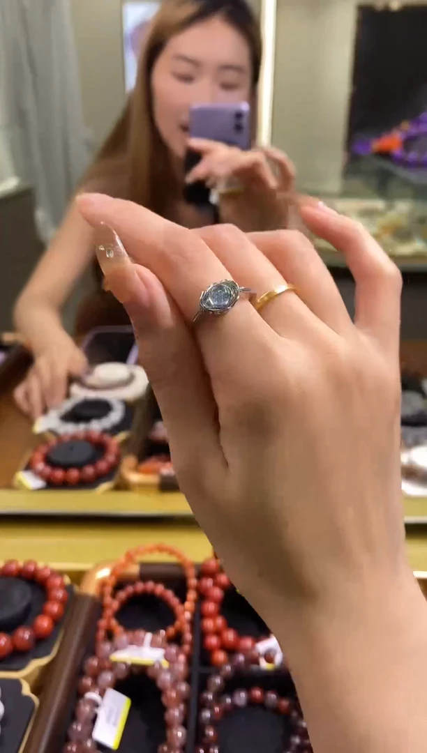 合金戒指托帕石托帕石戒指