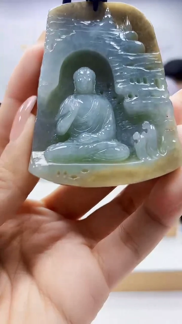 未镶嵌定制翡翠5060ty-毛货挂件15