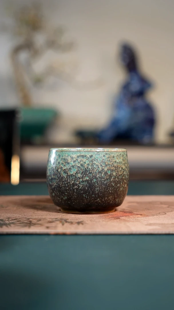 风**勇特色钧瓷茶器摆件