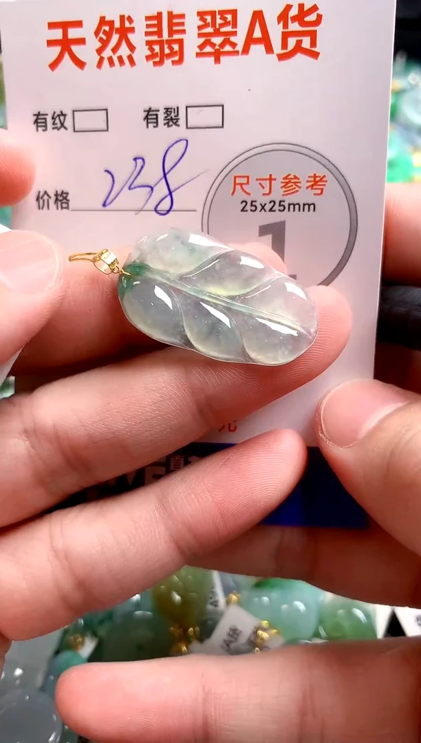 翡翠18K金镶嵌颈饰0231301657