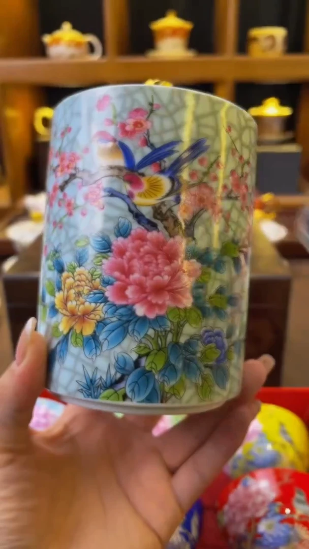 【闪购商品】杯喜上眉梢茶叶罐大号