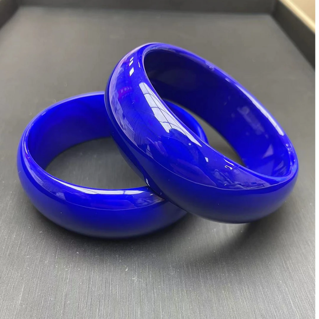 精选时尚百搭国风天空蓝青金蓝玛瑙女款手镯轮胎款多样性发其一