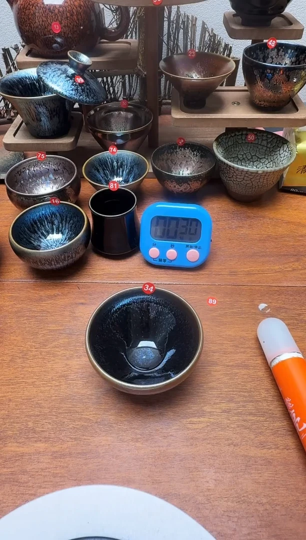 茶盏将*令34号建盏工匠茶器