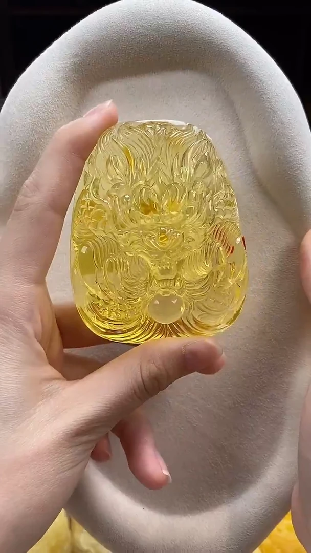 琥珀颈饰未镶嵌吊坠