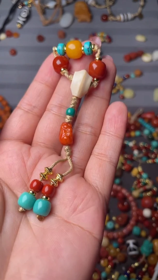 裸石蜜蜡未镶嵌森6-9猛三通套