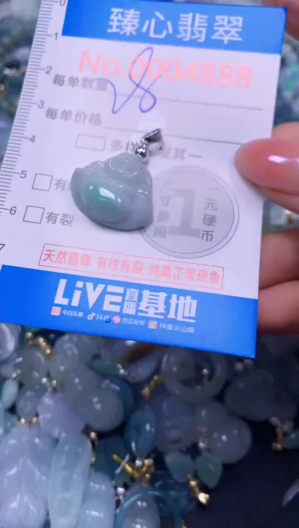 吊坠(不含链)未镶嵌翡翠4888