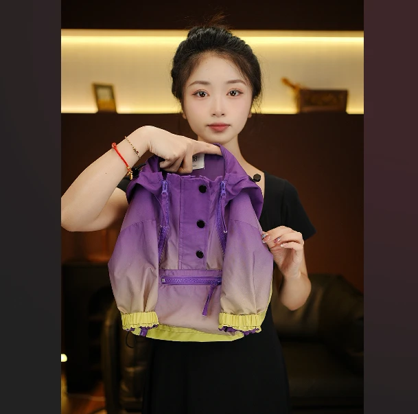 2025春秋新款原创设计款儿童男女款潮牌冲锋衣22232