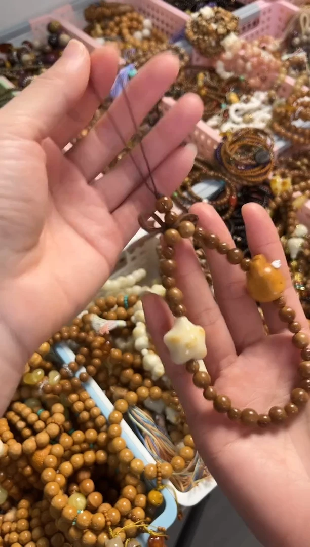 手串库克库克圆珠6mm搭配许愿瓶兔子手机链