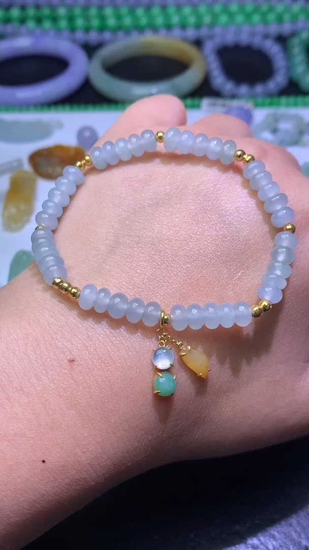 未镶嵌手链翡翠净货