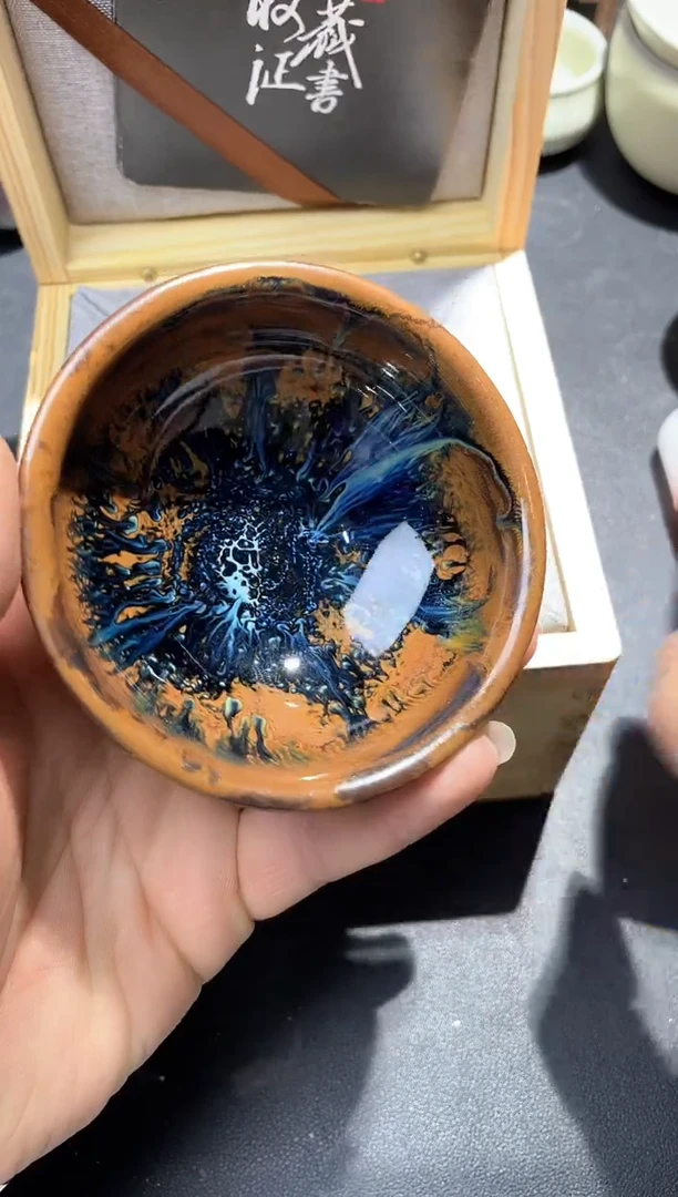 【闪购商品】茶盏蔡龙带礼盒高端茶器主人杯