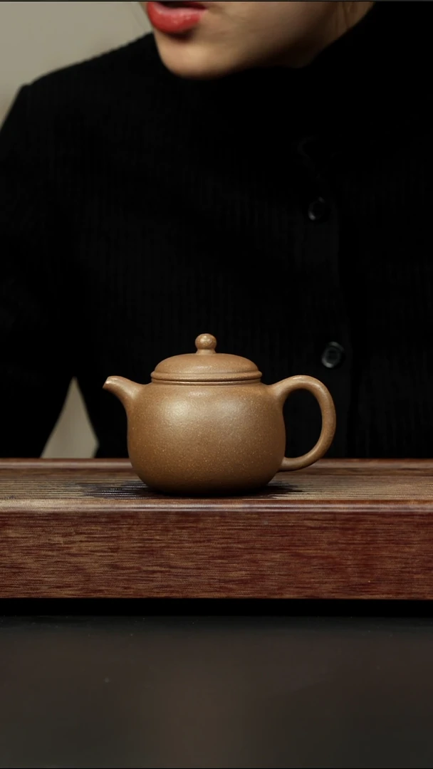 茶壶紫砂芝麻绿 大匏樽 220左右