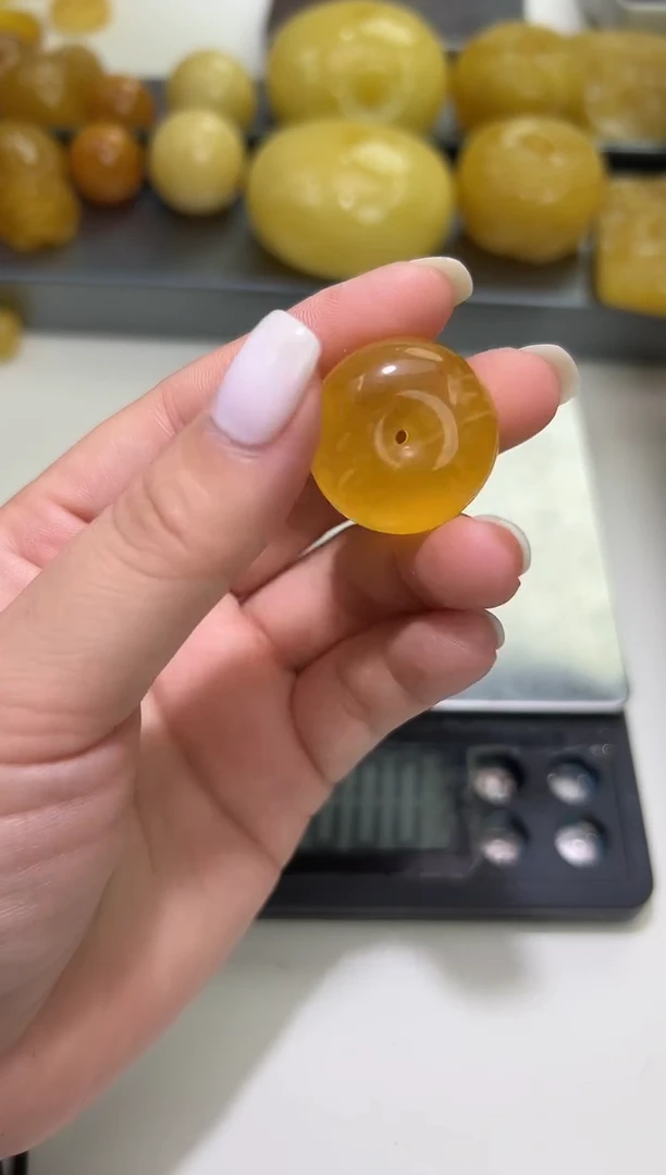 裸石琥珀未镶嵌琥珀蜜蜡吊坠