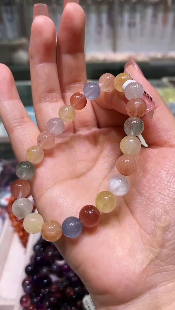 未镶嵌手链水晶多样性发其一兔毛8.5+