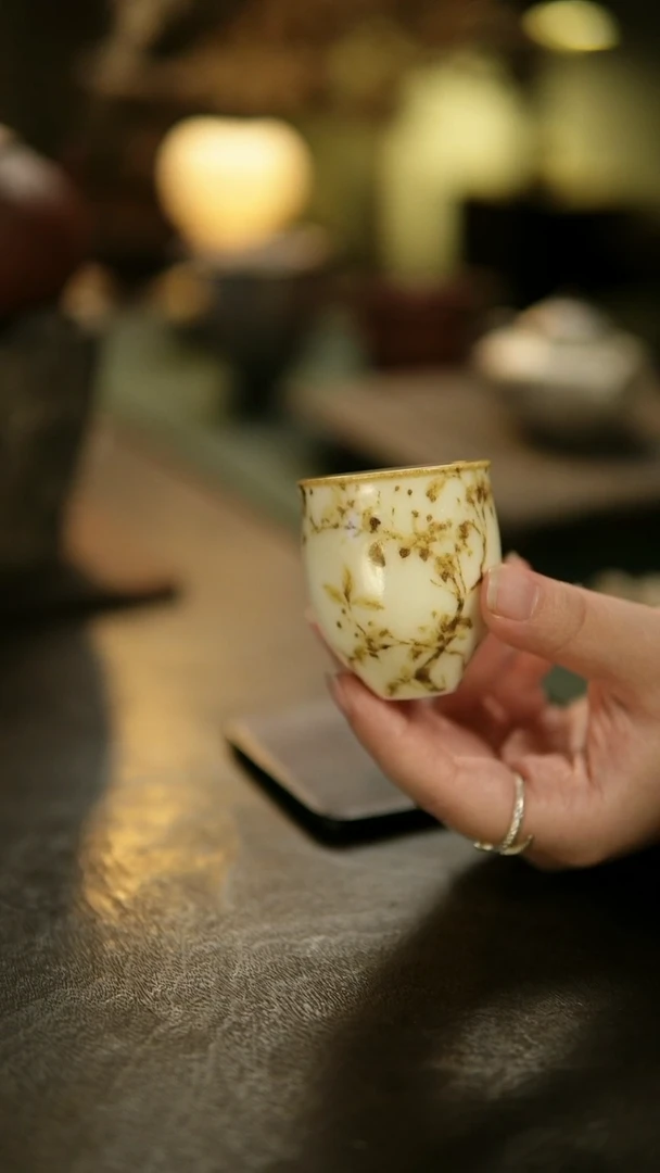 阿眠       云龙手作海棠花杯