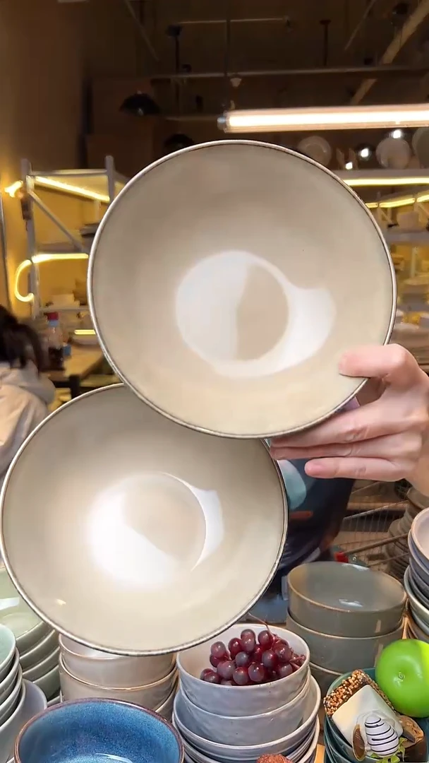 瓷305外贸尾货高温釉下彩陶瓷餐具默认微瑕