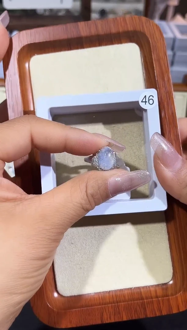 【闪购商品】水晶戒指银S925镶嵌定制