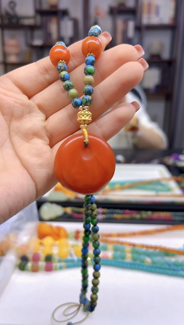 【闪购商品】蜜蜡毛衣链未镶嵌M12