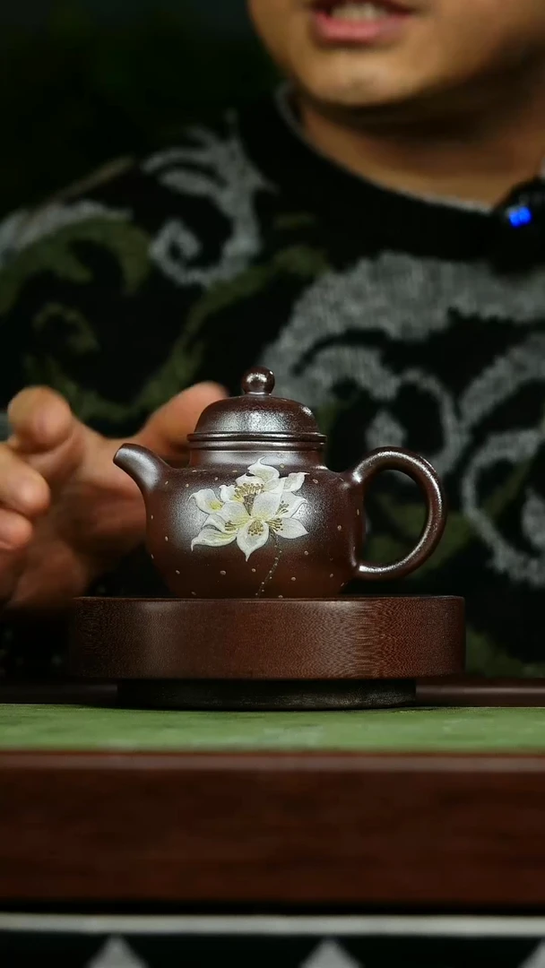 茶壶紫砂a31掇球石红柴烧