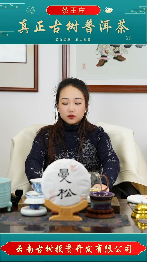 2014年曼松背阴山古树头春荒叶357克