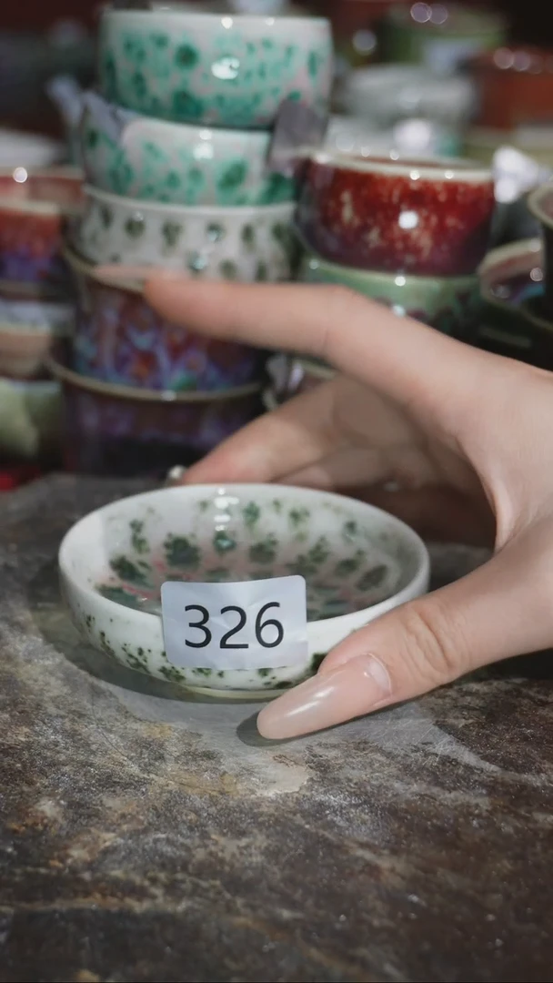 摆件精品窑变钧瓷茶器